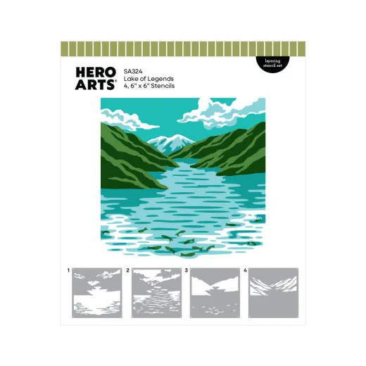 Hero Art - Layering Stencils - Don't Stop Believing - Lake of Legends