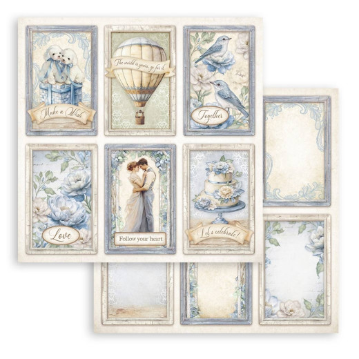 Stamperia 2-seitiges 12x12 Designpapier - Timeless - 6 Cards