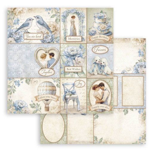 Stamperia 2-seitiges 12x12 Designpapier - Timeless - 9 Cards