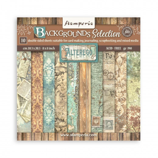Alterego - 8x8 MAXI Backgrounds Paper Pad