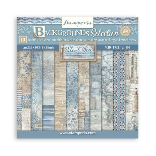 Silent Sea - 8x8 Backgrounds Paper Pack
