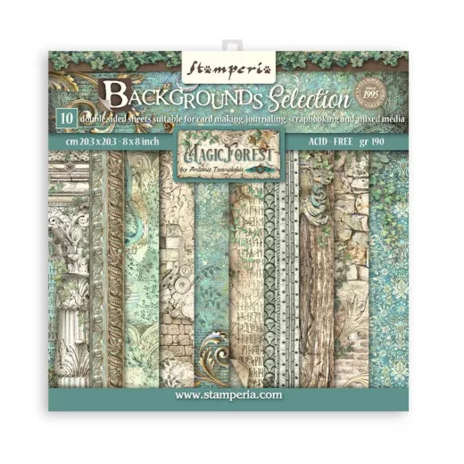 Magic Forest 8x8 Backgrounds Paper Pack