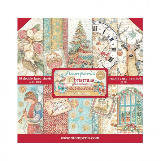 Christmas Greetings - 8x8 Paper Pack