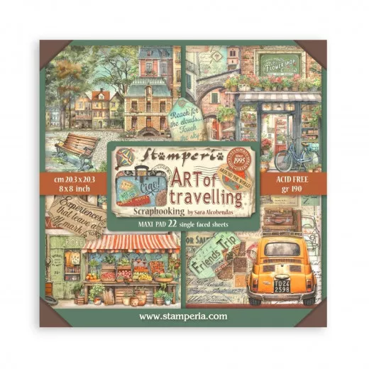 Art of Travelling - 8x8 MAXI Paper Pad (einseitig)