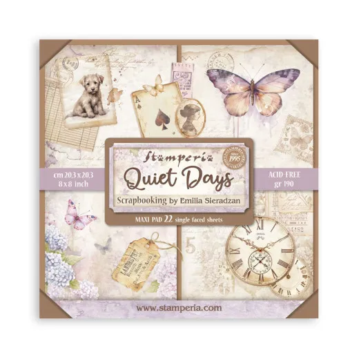 Quiet Days - 8x8 MAXI Paper Pad (einseitig)