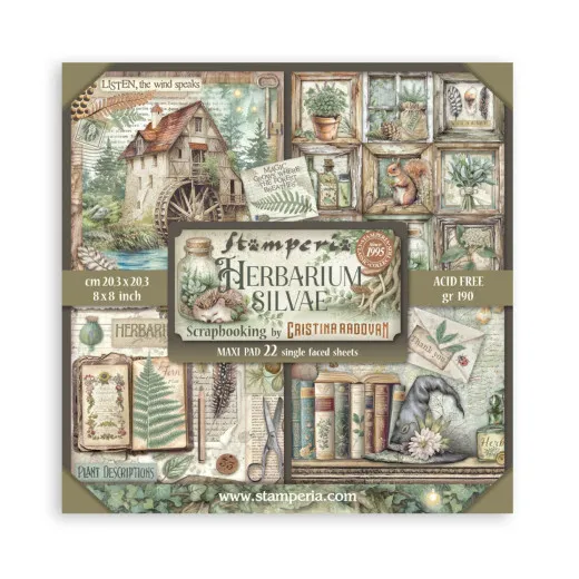Herbarium Silvae - 8x8 MAXI Paper Pad (einseitig)