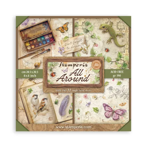All Around - 8x8 MAXI Paper Pad (einseitig)