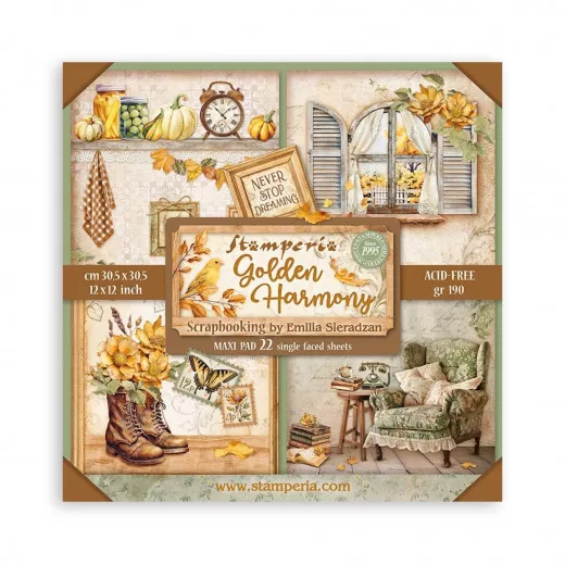 Golden Harmony - 12x12 Paper Pack Maxi (einseitig)