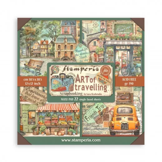 Art of Travelling - 12x12 Paper Pack Maxi (einseitig)