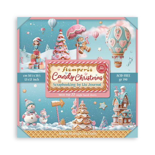 Candy Christmas - 12x12 MAXI Paper Pad (einseitig)