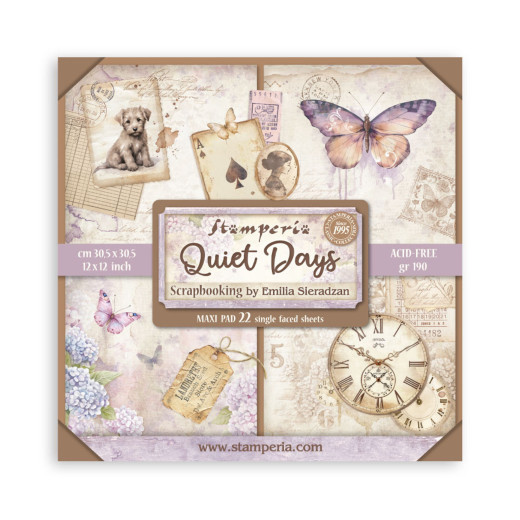 Quiet Days - 12x12 MAXI Paper Pad (einseitig)