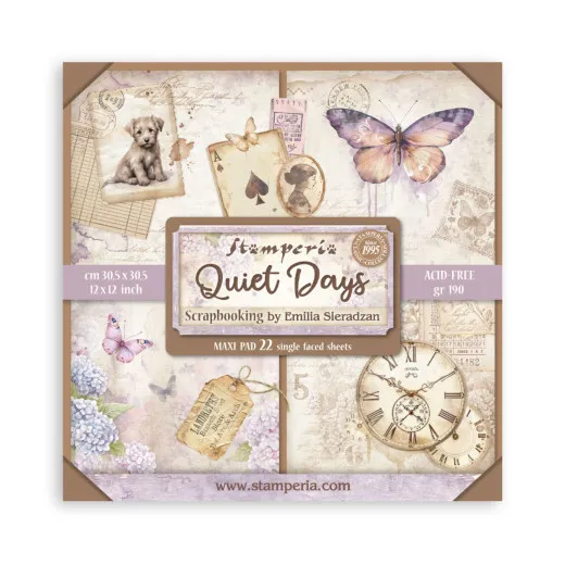 Quiet Days - 12x12 MAXI Paper Pad (einseitig)