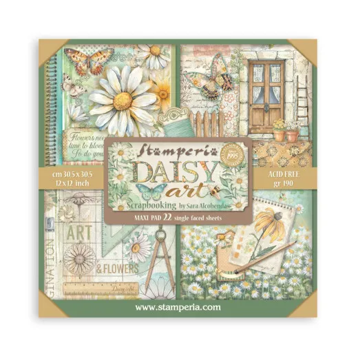 Daisy Art - 12x12 MAXI Paper Pad (einseitig)