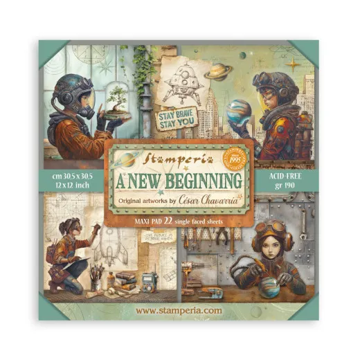 A New Beginning - 12x12 MAXI Paper Pad (einseitig)