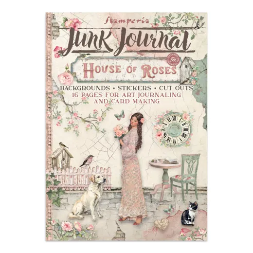 Stamperia - Junk Journal Backgrounds, Stickers, Cut-Outs - House of Roses