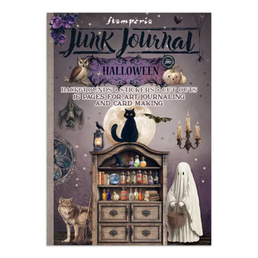 Stamperia - Junk Journal Backgrounds, Stickers, Cut-Outs - Halloween by Vicky Papaioannou