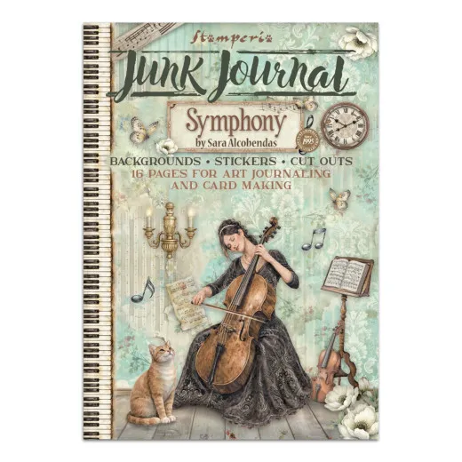 Stamperia - Junk Journal Backgrounds, Stickers, Cut-Outs - Symphony by Sara Alcobendas