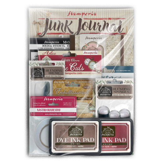 Stamperia - Junk Journal with Journal Kit - Alice in Christmas