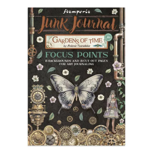 Stamperia - Junk Journal - A5 Focus Points - Gardens of Time by Antonis Tzanidakis