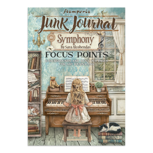 Stamperia - Junk Journal -  A5 Focus Points - Symphony by Sara Alcobendas