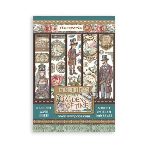 Gardens of Time by Antonis Tzanidakis - A5 Washi Pad