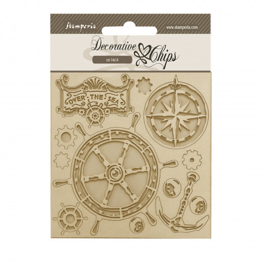 Stamperia Decorative Chips - Songs of the Sea - Rudder