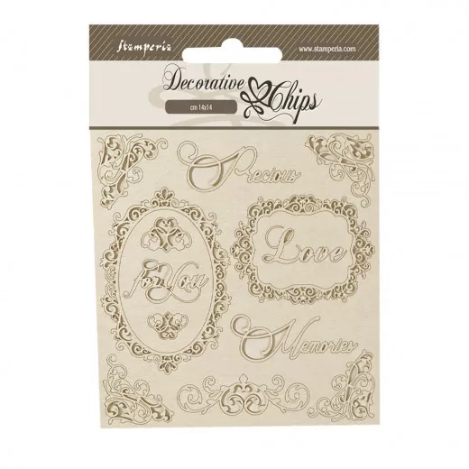 Stamperia Decorative Chips - Precious - Frames