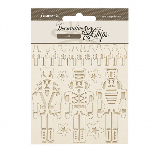 Stamperia Decorative Chips - The Nutcracker - Soldiers