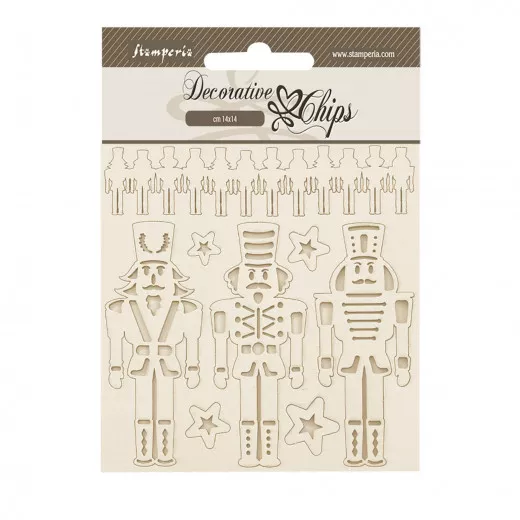 Stamperia Decorative Chips - The Nutcracker - Soldiers