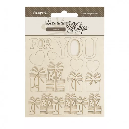 Stamperia Decorative Chips - Gear up for Christmas - For You