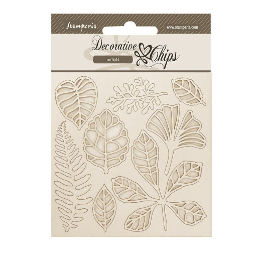 Stamperia Decorative Chips - Herbarium Silvae - Leaves