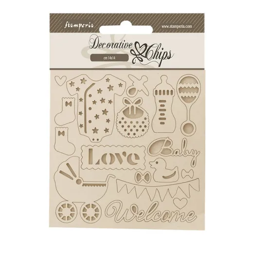 Stamperia Decorative Chips - Baby - Accessories