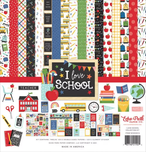 I Love School 12x12 Collection Kit