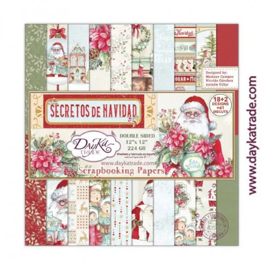 DayKa Trade Secretos de Navidad 12x12 Paper Pack