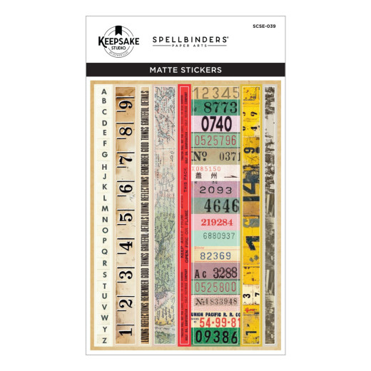 Spellbinders - Turn the Page - Book 10 - Borders & Labels Stickers by Esther Glas
