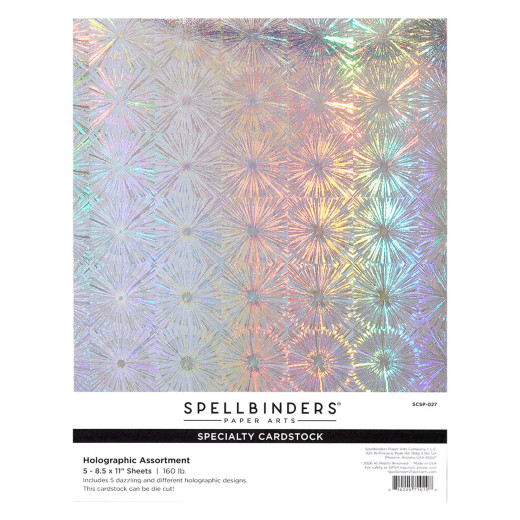 Spellbinders - Holographic Specialty Cardstock - Just Add Cake - 8,5x11 Inch