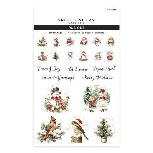 Spellbinders - Rub-On Sheets - Holiday Magic