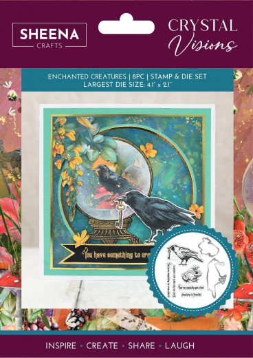 Clear Stamp & Cutting Die - Sheena Douglass - Crystal Visions - Enchanted Creatures