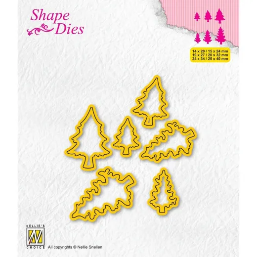 Shape Die - Mini Dies Pinetrees 2
