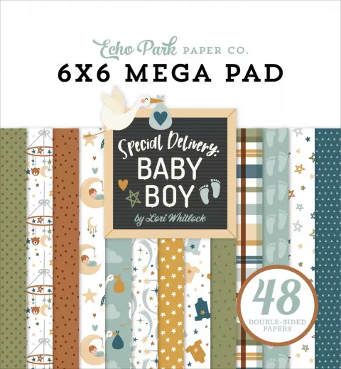 Special Delivery: Baby Boy - 6x6 Mega Paper Pad