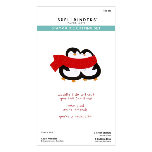 Spellbinders Clear Stamp & Die Set - Merry Mischief - Cozy Waddles