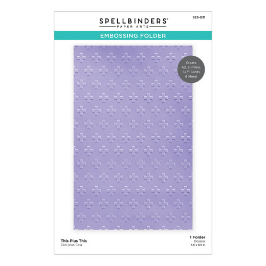 Spellbinders - Embossing Folder - This Plus This