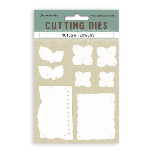 Stamperia - Cutting Dies - Quiet Days - Notes and Flowers