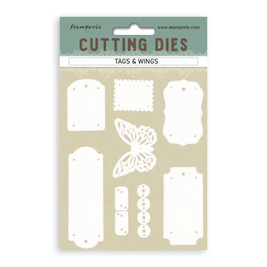 Stamperia - Cutting Dies - Quiet Days - Tags and Wings