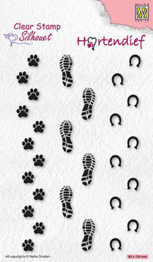 Clear Stamps - Silhouette Pets Footprints