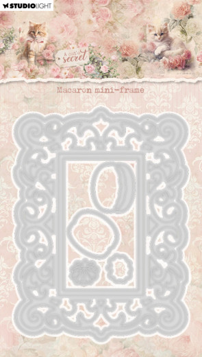 Studio Light - Cutting Dies - A Cat's Secret - Macaron Mini-Frame