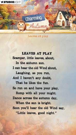 Studio Light - Clear Stamps - Charming Autumn - Leaves at Play
