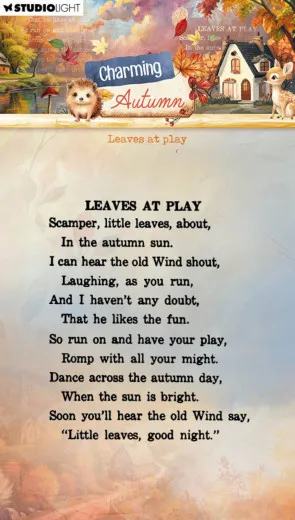 Studio Light - Clear Stamps - Charming Autumn - Leaves at Play