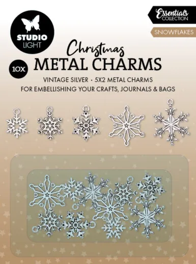 Studio Light - Metal Charms - Snowflakes