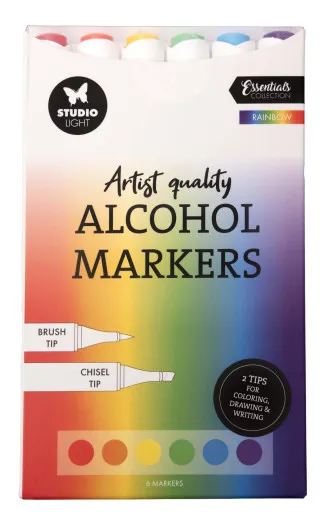 Studio Light - Alcohol Markers - Rainbow
